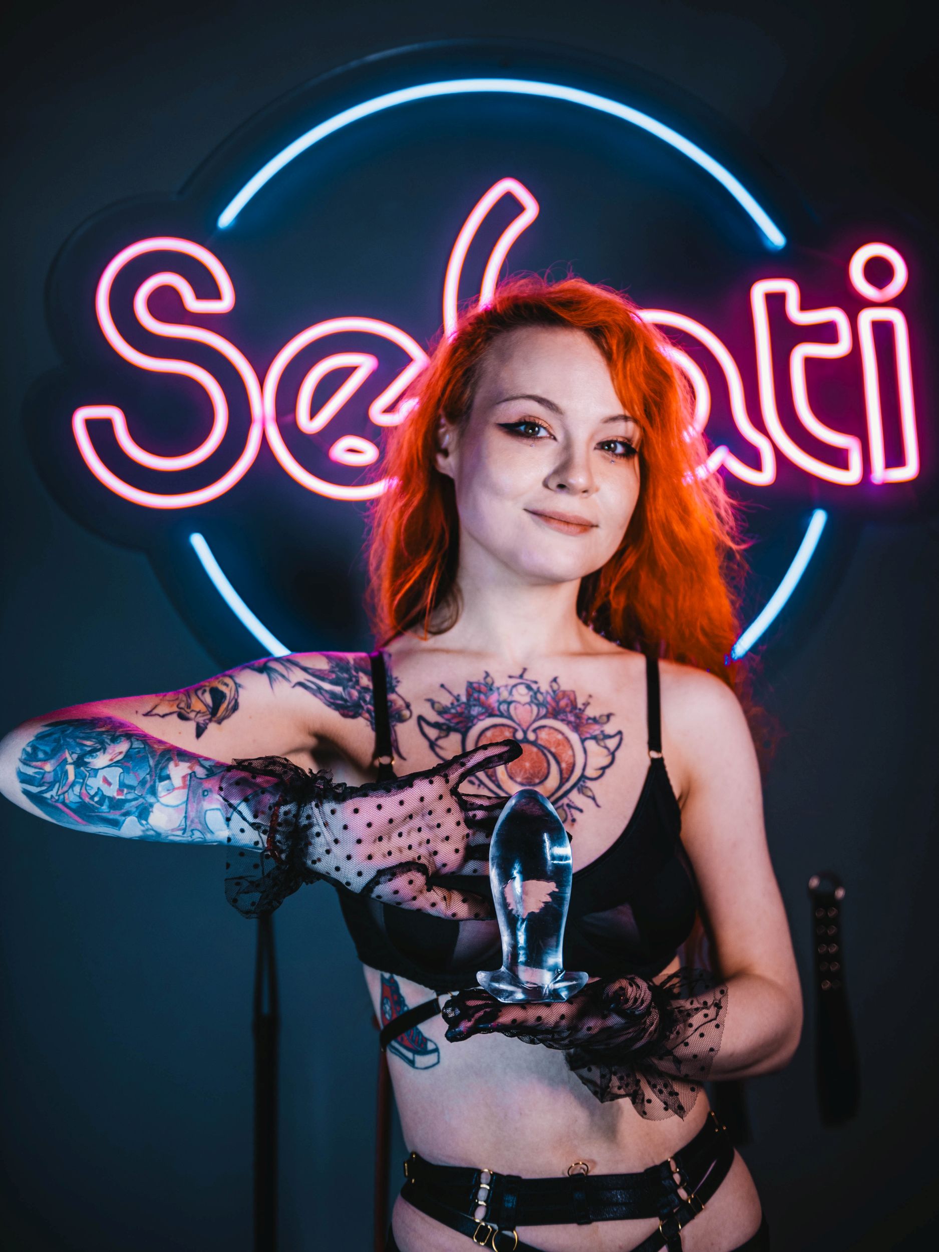 Анальная пробка SeSati, 13,5 см, прозрачная preview 4