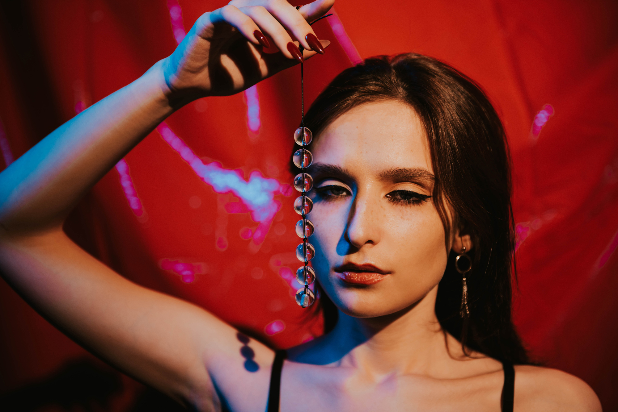 Анальные бусы SeSati, 14,5 см, прозрачные, стекло